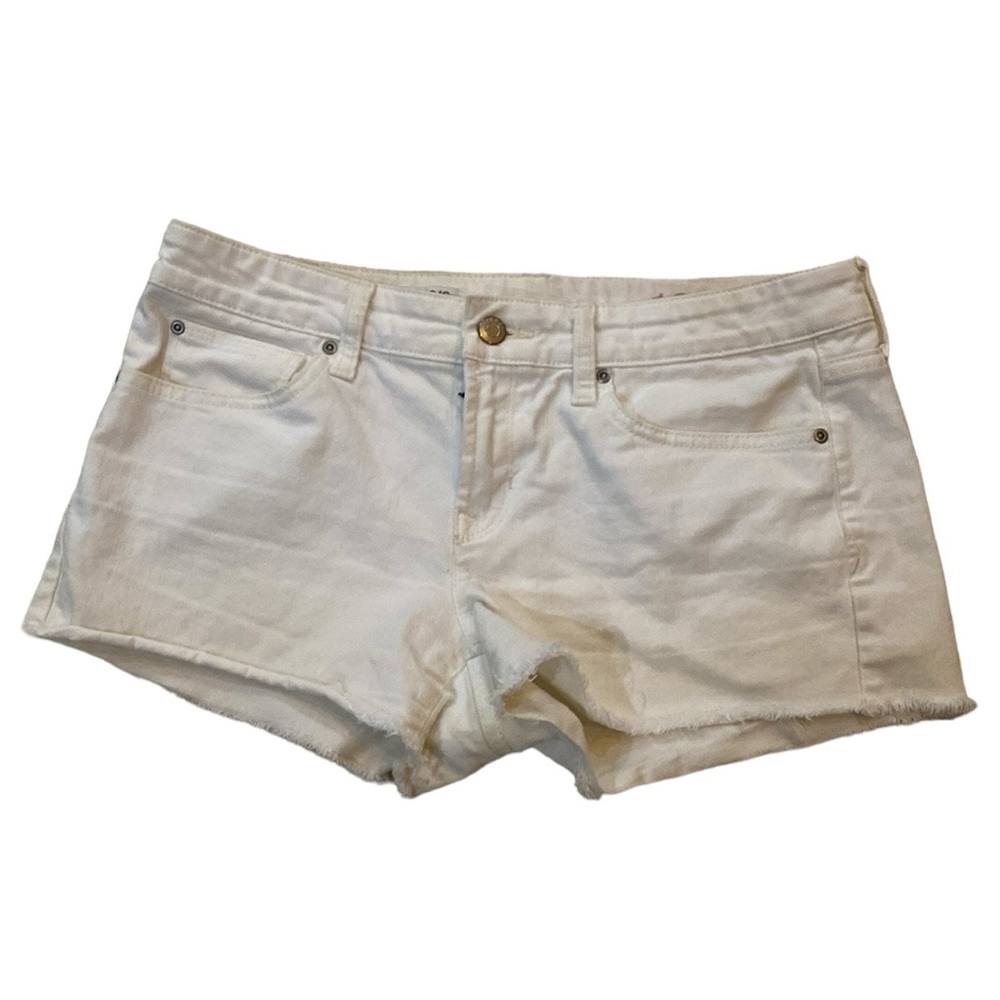 GAP Womens Denim Shorts W28/6r Summer Cut-Offs White Siri Lanka Machine Wash